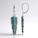 Orecchini in argento con Turchese Kingman Mohave Blu (Jones Lee)
