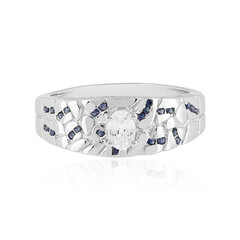 Bague en argent et Saphir blanc (Adela Silber)
