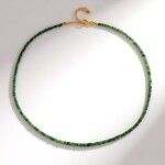 Collana in argento con Zaffiro Verde