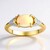 Anello in oro con Opale di Coober Pedy