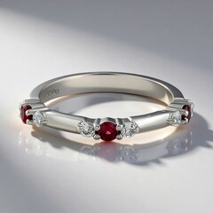 Anello in argento con Spinello Rosso