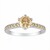 18K VS1 Argyle Rose De France Diamond Gold Ring (Annette)