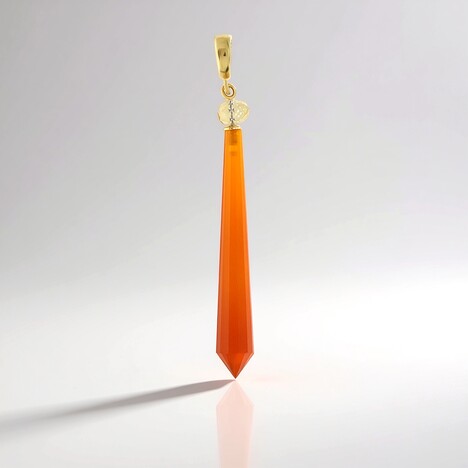 Pendentif en argent et Cornaline (CUSTODANA)