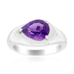 Zilveren ring met een Uruguay amethist