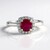 Anello in argento con Rubino del Madagascar