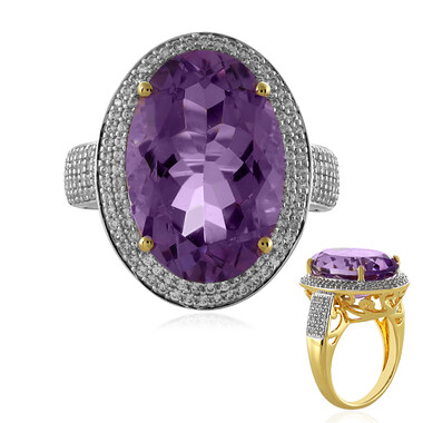 Anello in argento con Ametista