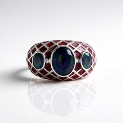Anello in argento con Opale Mezezo