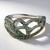 Anello placcato in platino con Diamante Fancy