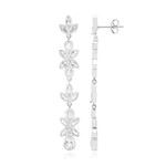 Orecchini in argento con Topazio Bianco