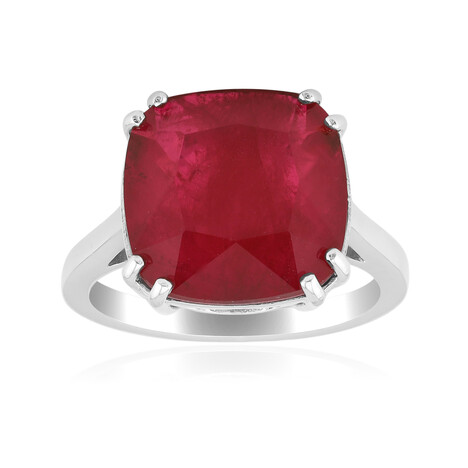 Roter Quarz-Silberring