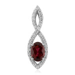 Colgante en plata con Turmalina rosa de Brasil (de Melo Essence)