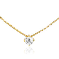 Collier en argent et Topaze blanche