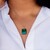 Pendentif en or et Malachite