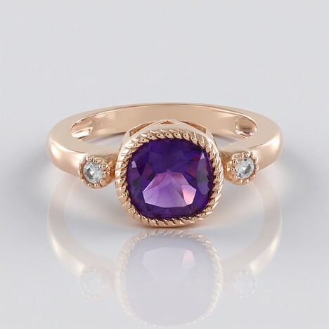 Anello in argento con Ametista