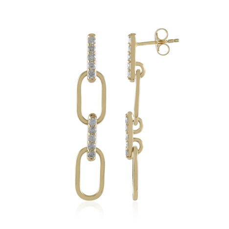 Pendientes en oro con Diamante I1 (H)  (de Melo Gold)