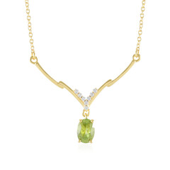 Sphene Silver Necklace