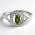 Anello placcato in platino con Tormalina Cuprian