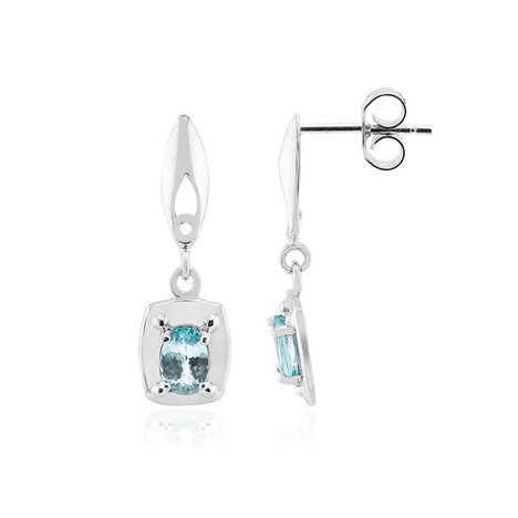 Orecchini in argento con Apatite Blu