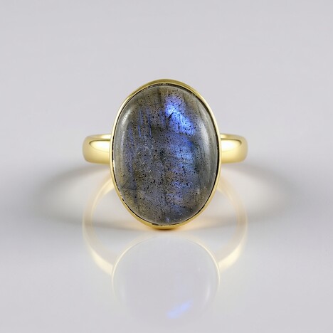 Anello in argento con Labradorite