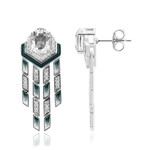 Orecchini in argento con Quarzo Bianco (SAELOCANA)