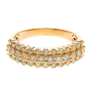 14K SI2 Fancy Diamond Gold Ring (CIRARI)