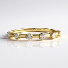 Anello in oro con Diamante IF (G) (de Melo Gold)