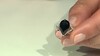 Anillo en plata con Espinela negra