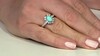 Anillo en plata con Turquesa bella durmiente (Dallas Prince Designs)