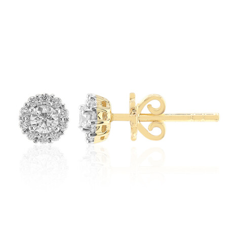 Boucles d'oreilles en or et Diamant VVS1 (G) (Annette)