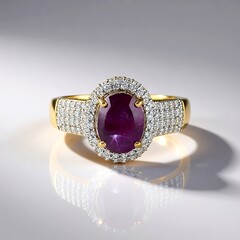 Anello in oro con Rubino Stellato Karnataka (SUHANA)
