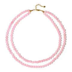 Collier en argent et Quartz rose (Riya)