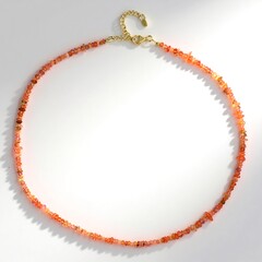 Collana in argento con Opale Arancione d'Etiopia