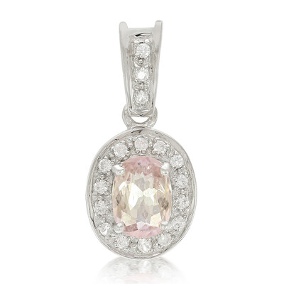 Pendentif en argent et Tourmaline cuprifère rose
