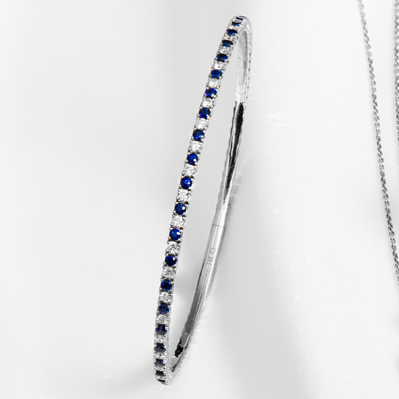 Gouden armband met Blauwe Ceylon saffieren (CIRARI)