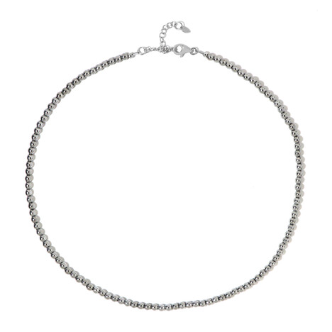 Silver Hematite Silver Necklace