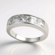 Bague en argent et Danburite
