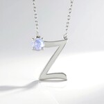 Collana in argento con Pietra di Luna Arcobaleno