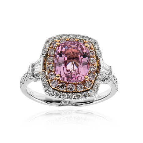 Bague en or et Spinelle rose de Birmanie (CIRARI)