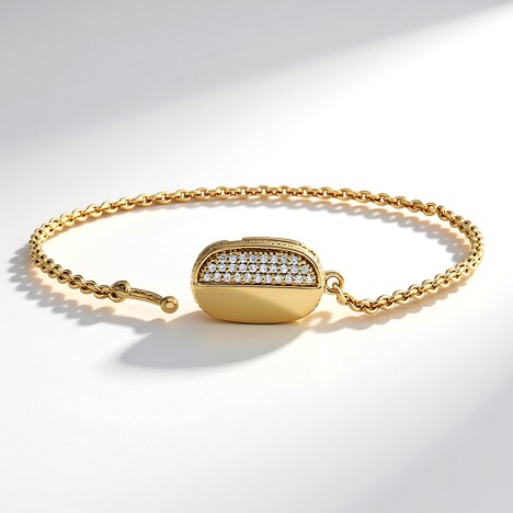 Bracciale in argento con Diamante SI1 (G) (Annette)