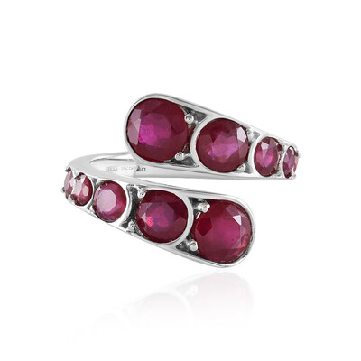 Bague en argent et Rubis de Madagascar (de Melo)