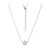 Zilveren halsketting met witte topaasstenen