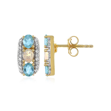 Orecchini in argento con Opale di Welo