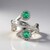 Bague en argent et Emeraude de Russie (de Melo)