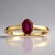 Bague en or et Rubis de Madagascar