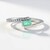 Anello in argento con Smeraldo Colombiano