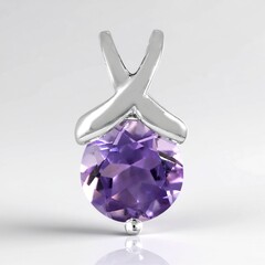 Ciondolo in argento con Ametista