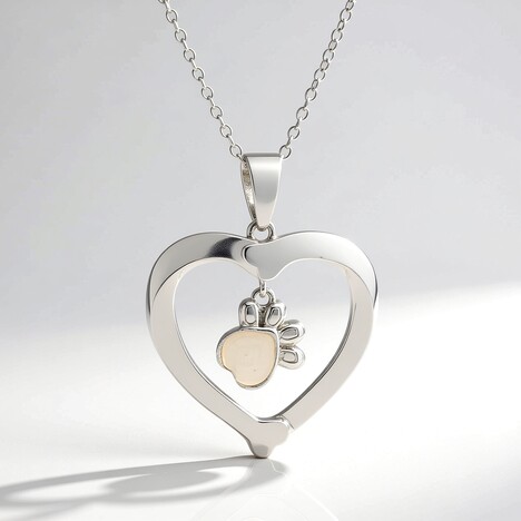 Collana in argento con Pietra di Luna Bianca