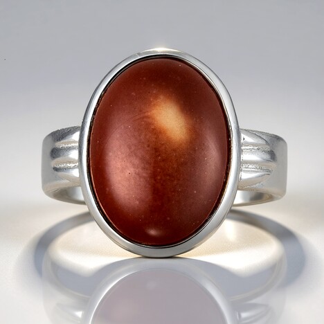 Anello in argento con Mokaite