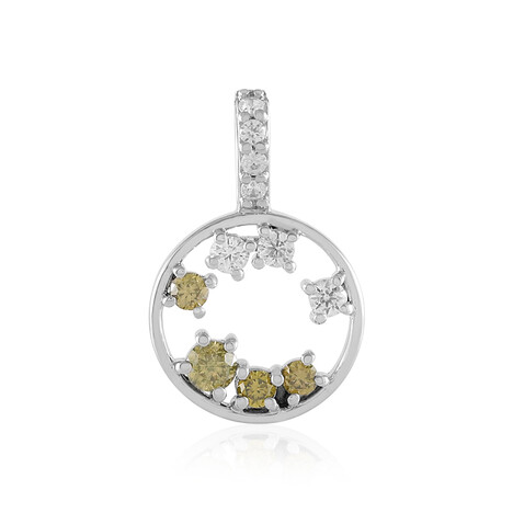 Pendentif en or et Diamant jaune I2