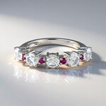 Anello in argento con Topazio Bianco